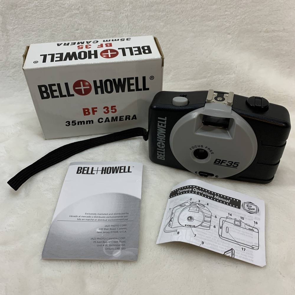 New Bell‎ Howell BF 35 Big Finder 35mm Camera Redeye reduction auto focus flash
